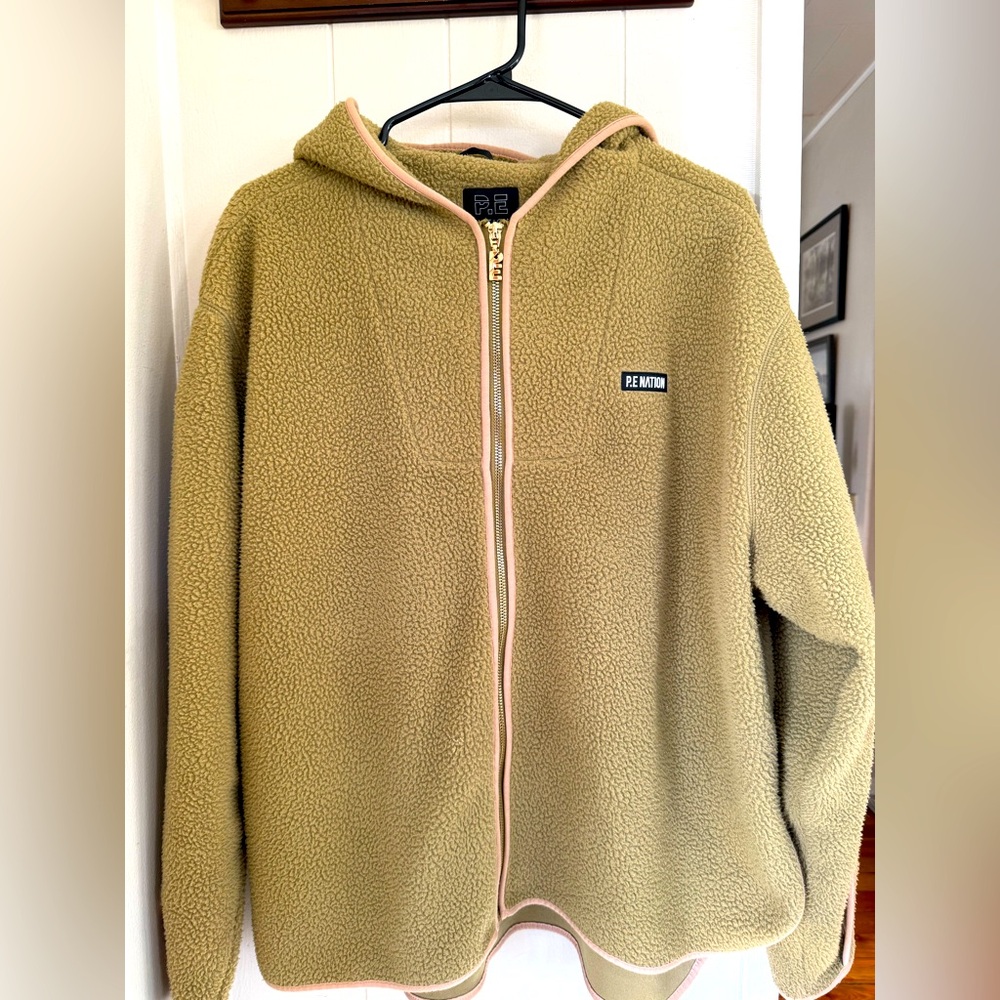 Gently use P.E nation zip up sweatshirt